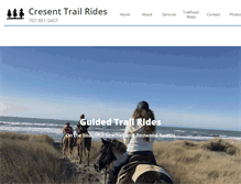 Tablet Screenshot of crescenttrailrides.com
